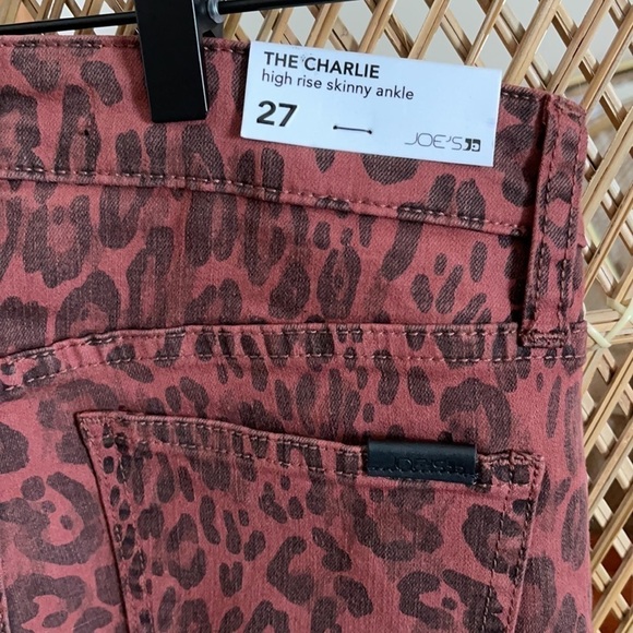 NWT Joe’s Jeans The Charlie Cheetah Print High Rise Skinny Jean - Picture 6 of 10